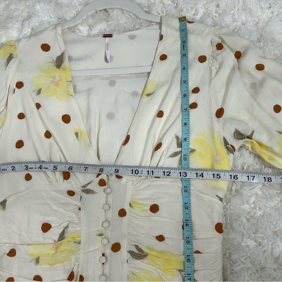 Free People Date Night Floral Polka Dot Mini Dress - Picture 14 of 16